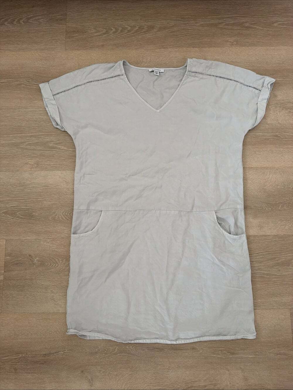 Pure Navy Women’s Sleeveless Relaxed Dress Light Gray Size  L